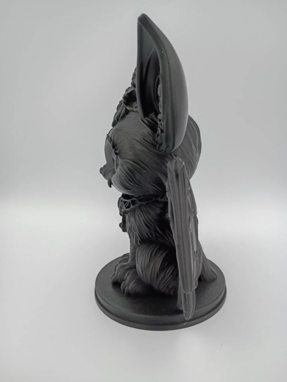 Cute Gothic Bat Figurine, 3D Printed Bat Decor, Gothic Halloween Decoration